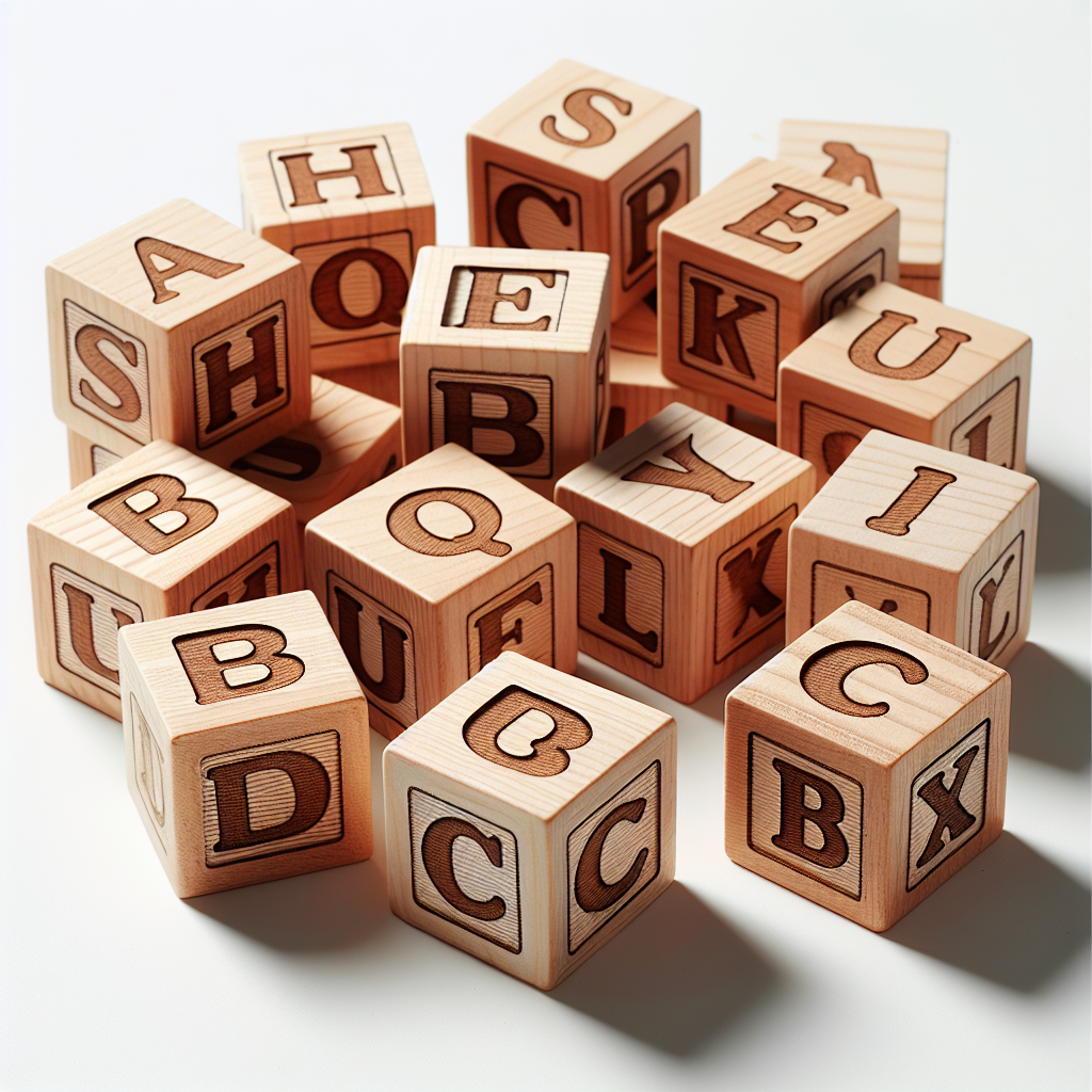 Alphabet Wooden Blocks Set