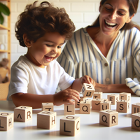 Alphabet Wooden Blocks Set