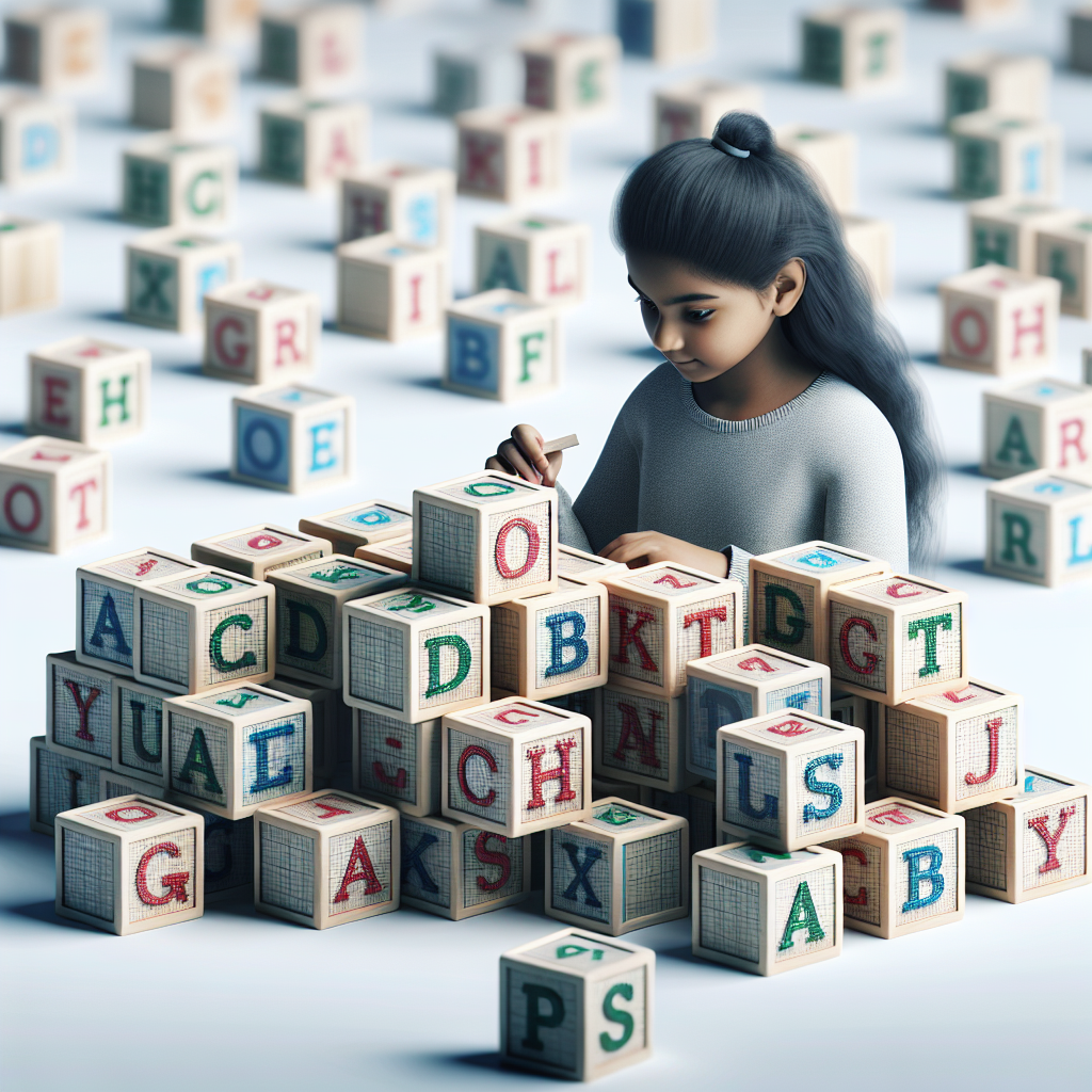 Alphabet Wooden Blocks Set