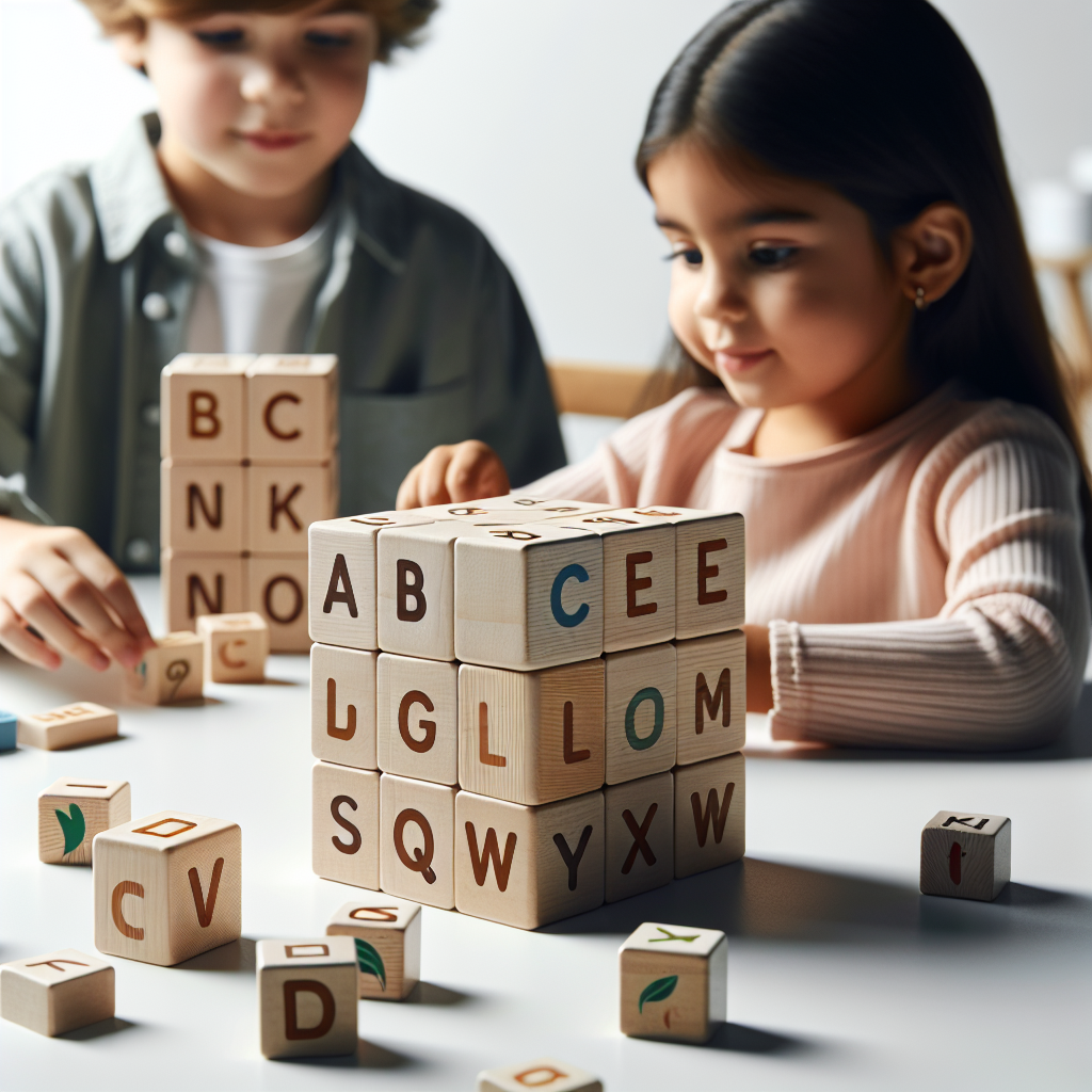 Alphabet Wooden Blocks Set