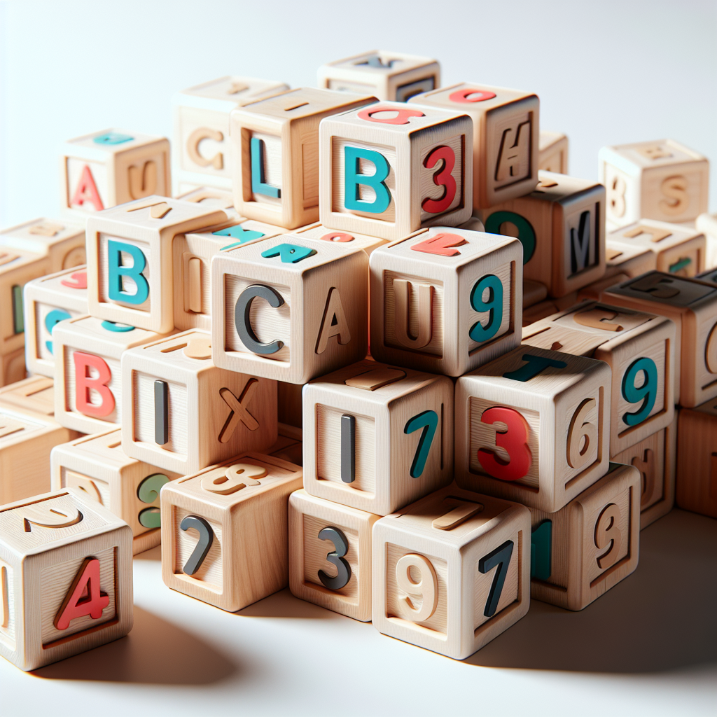 Classic Alphabet Blocks Set