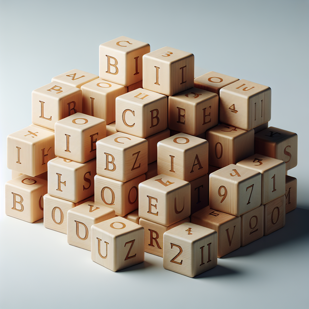 Classic Alphabet Blocks Set