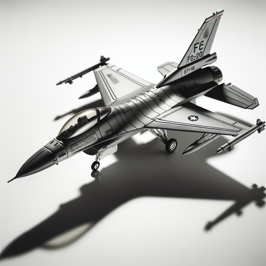 Hot Wings Die-Cast Metal F-16 Fighting Falcon