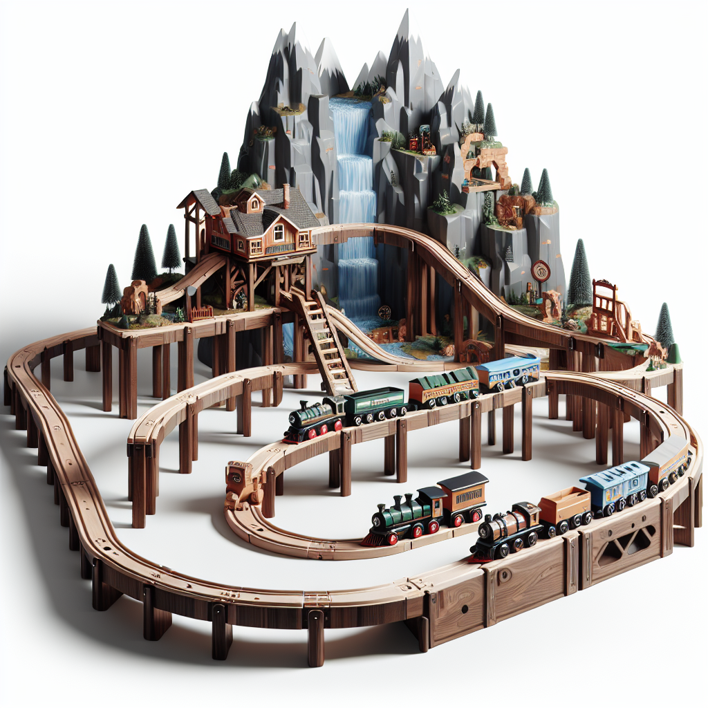 KidKraft Waterfall Mountain Train Set