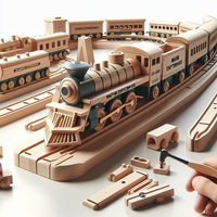 Maxim Enterprise Wooden Train Set