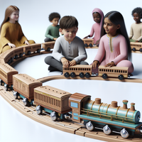 Maxim Enterprise Wooden Train Set