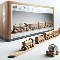 Maxim Enterprise Wooden Train Set