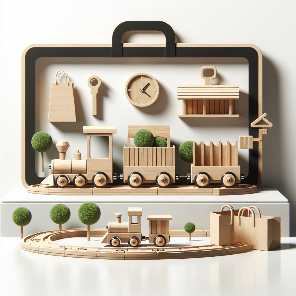 PlanToys Wooden Railway Set