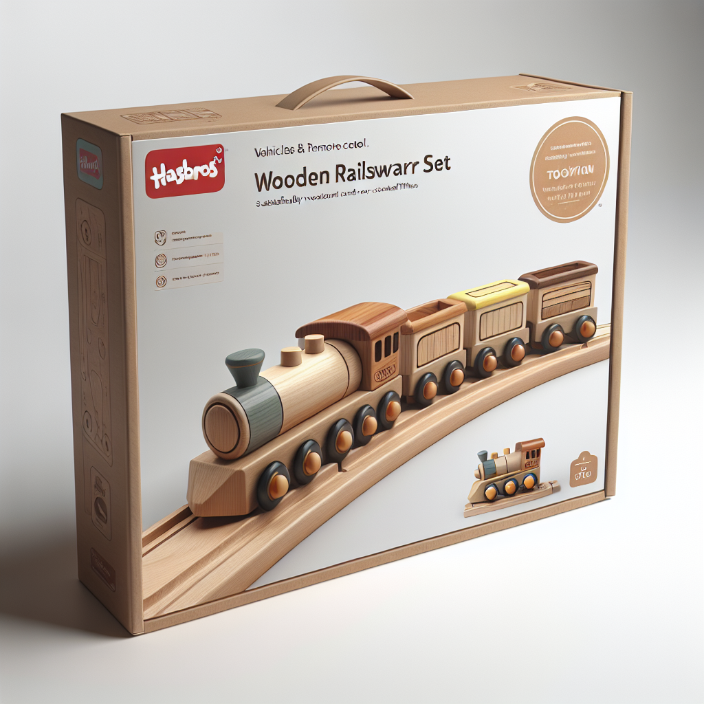 PlanToys Wooden Railway Set