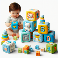 B. Toys – One Two Squeeze Baby Blocks