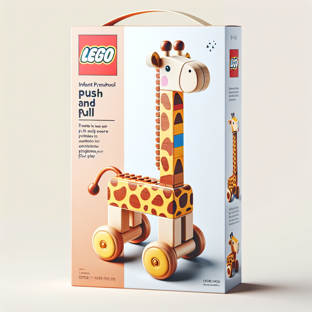 Manhattan Toy Pull-Along Wooden Giraffe