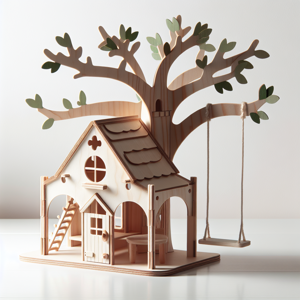 Treehouse Wooden Dollhouse