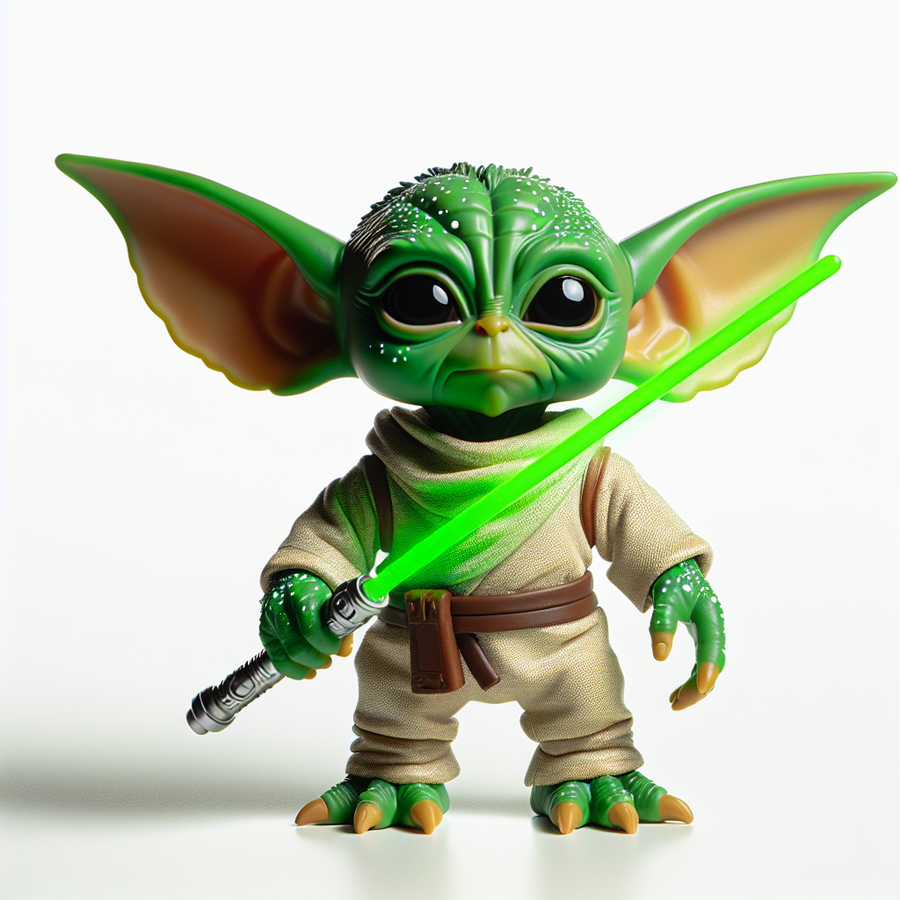 Yoda with Lightsaber Vinyl Figurine