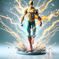 The Flash with Lightning Vinyl Figurine