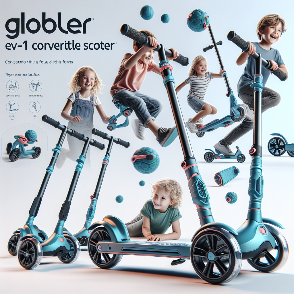 Globber Evo 4-in-1 Convertible Scooter