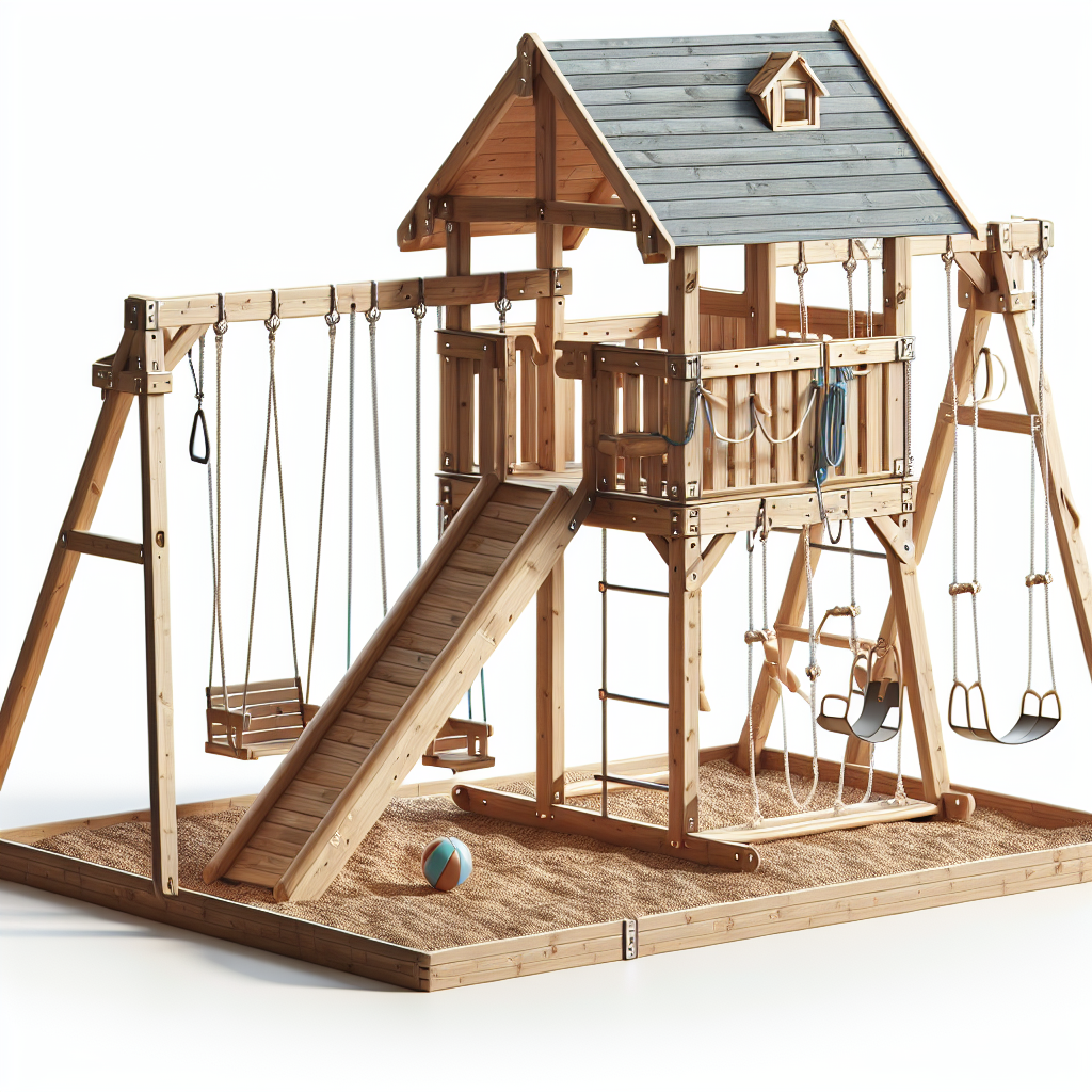 Backyard Discovery Skyfort II All Cedar Wood Swing Set