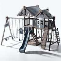 Step2 Naturally Playful Adventure Lodge Swing Set & Play Center