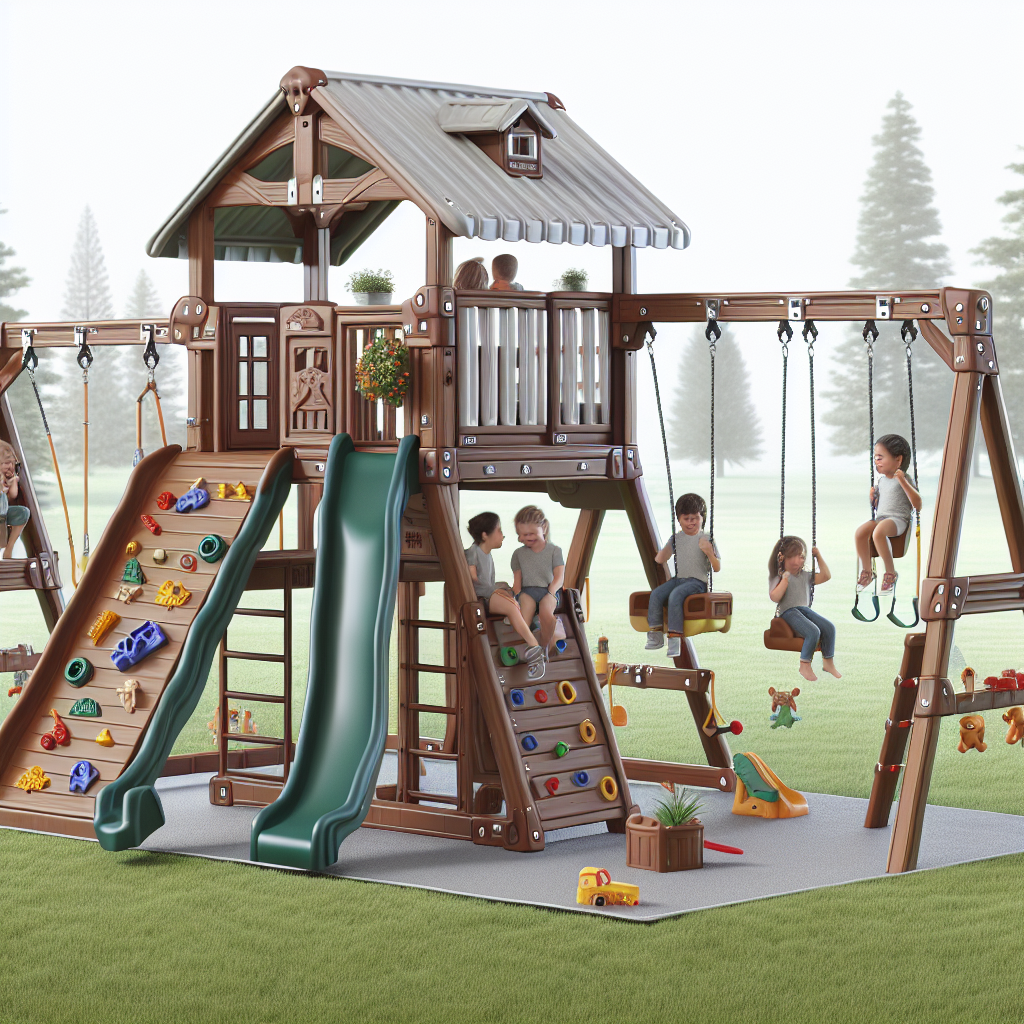 Step2 Naturally Playful Adventure Lodge Swing Set & Play Center