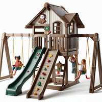 Step2 Naturally Playful Adventure Lodge Swing Set & Play Center