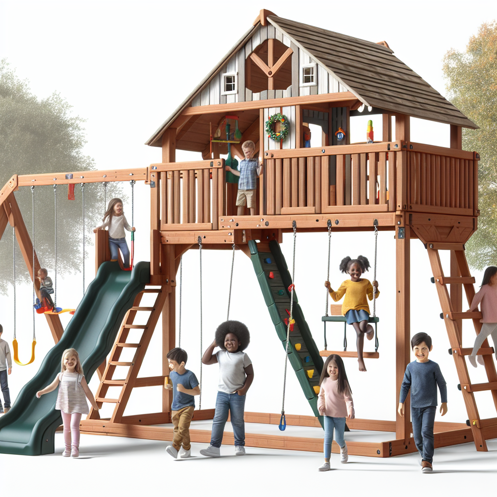 Gorilla Playsets Chateau Wooden Swing Set