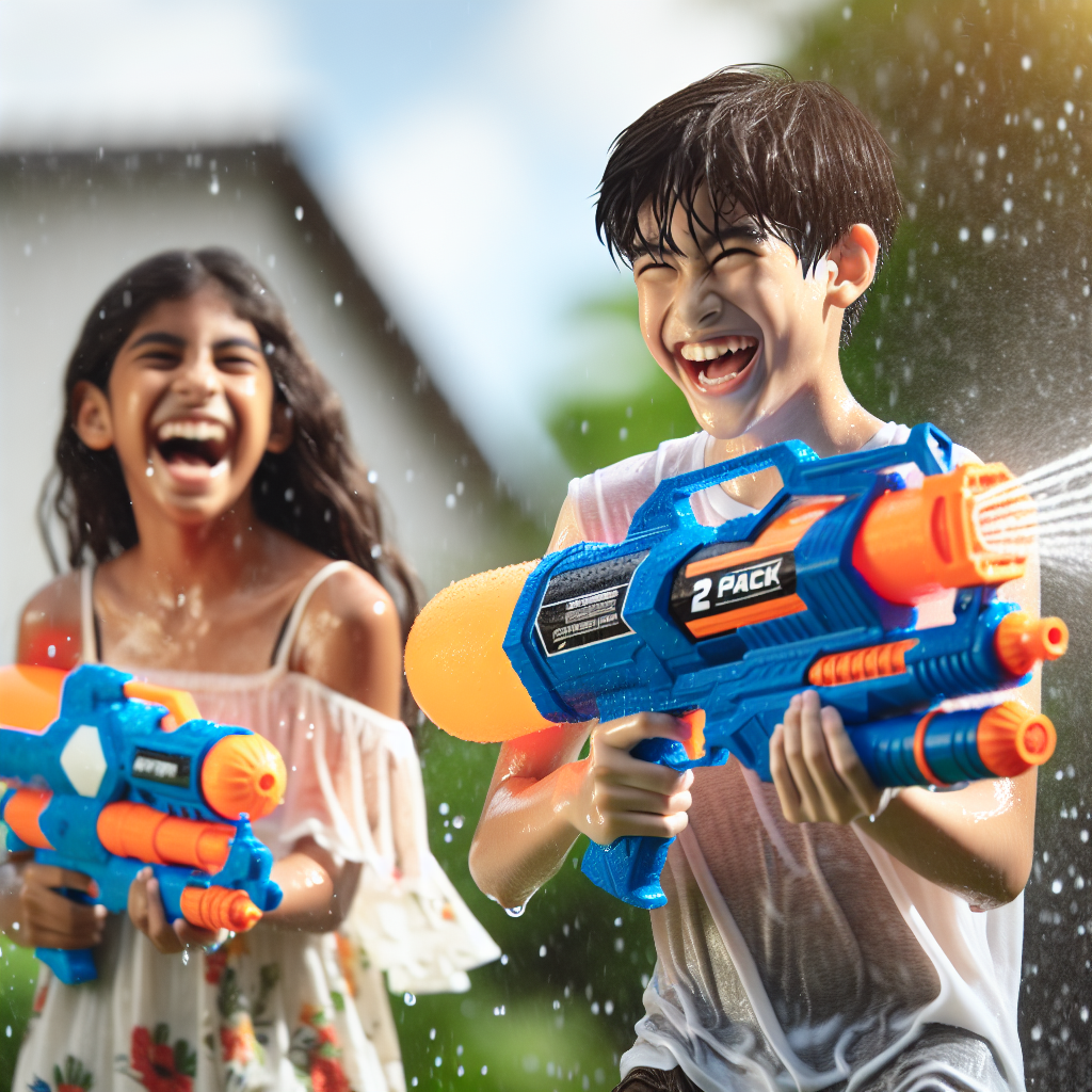 JOYIN 2 Pack Super Water Blaster Soaker Guns