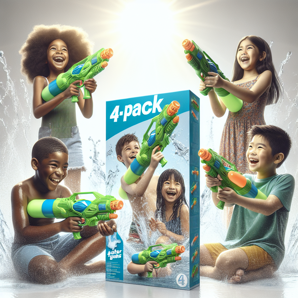 Biulotter Water Gun for Kids 4 Pack