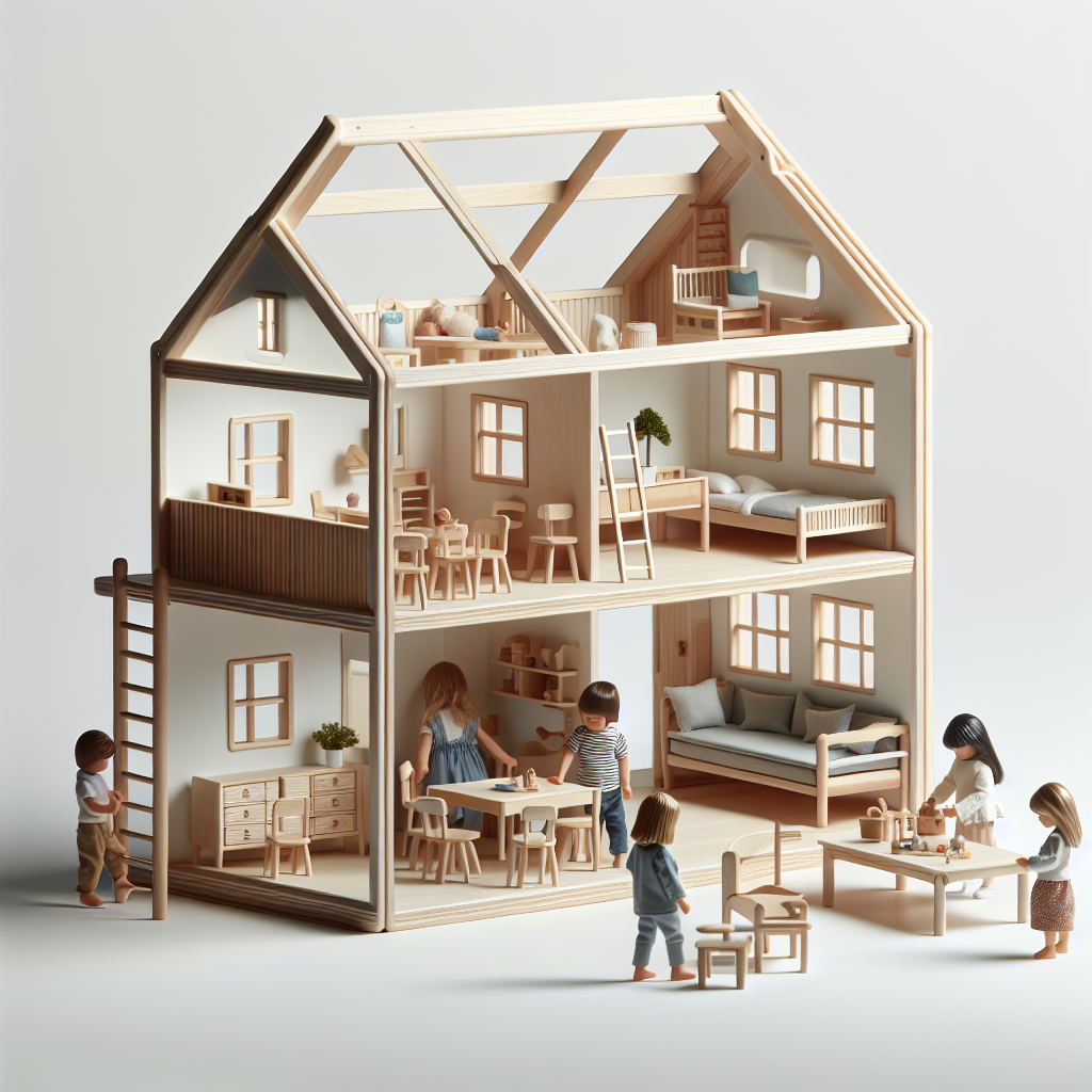 Modern Wooden Dollhouse