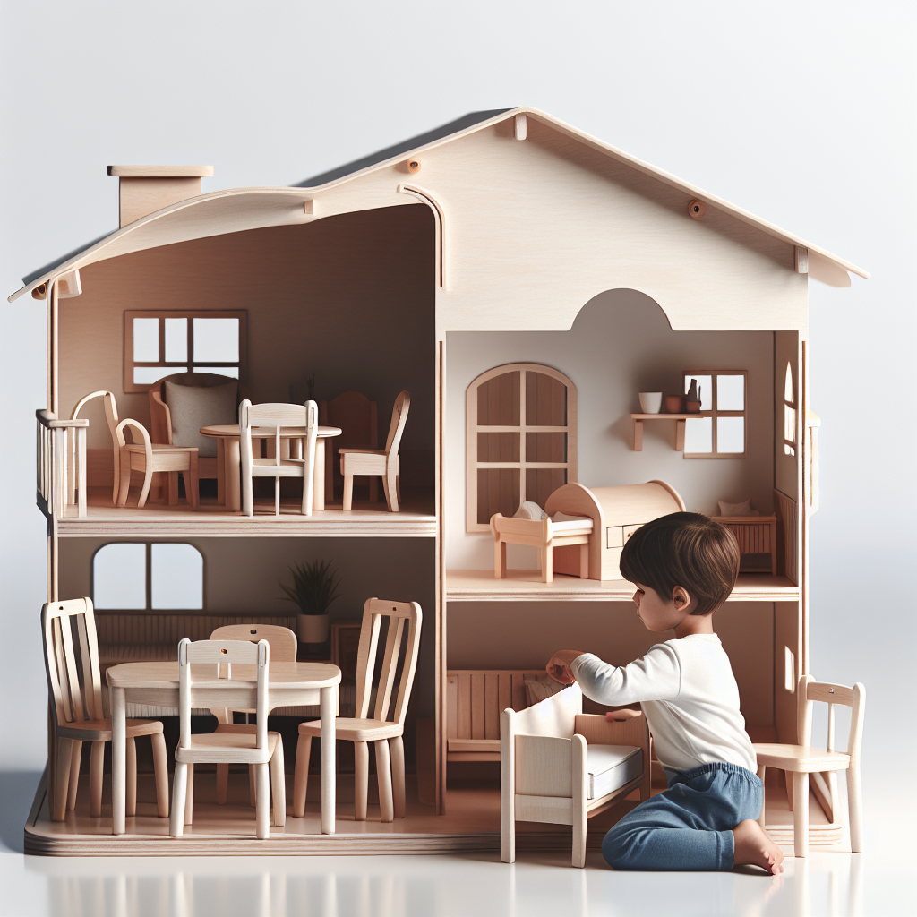 Modern Wooden Dollhouse