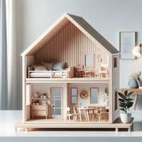 Modern Wooden Dollhouse