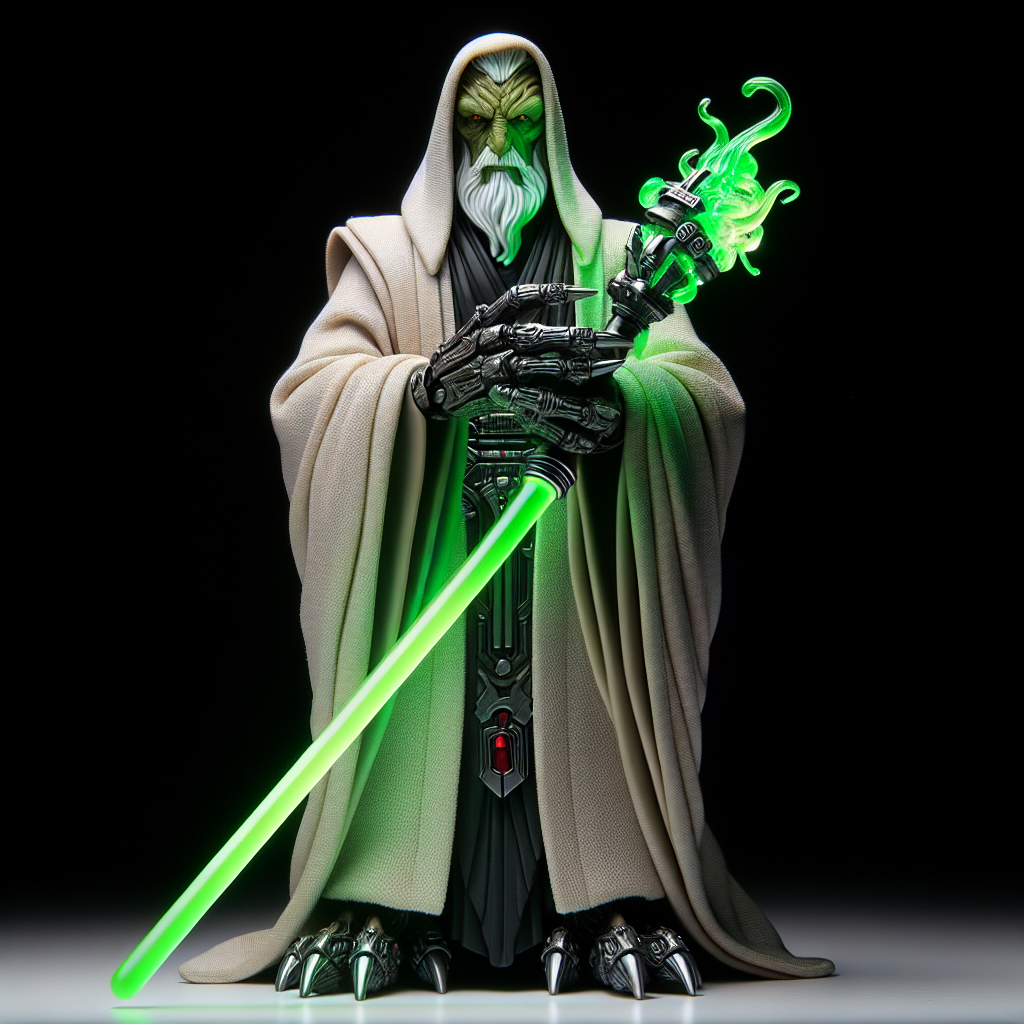 Yoda with Lightsaber Vinyl Figurine