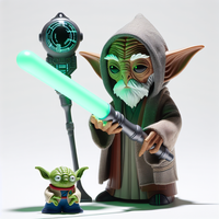 Yoda with Lightsaber Vinyl Figurine