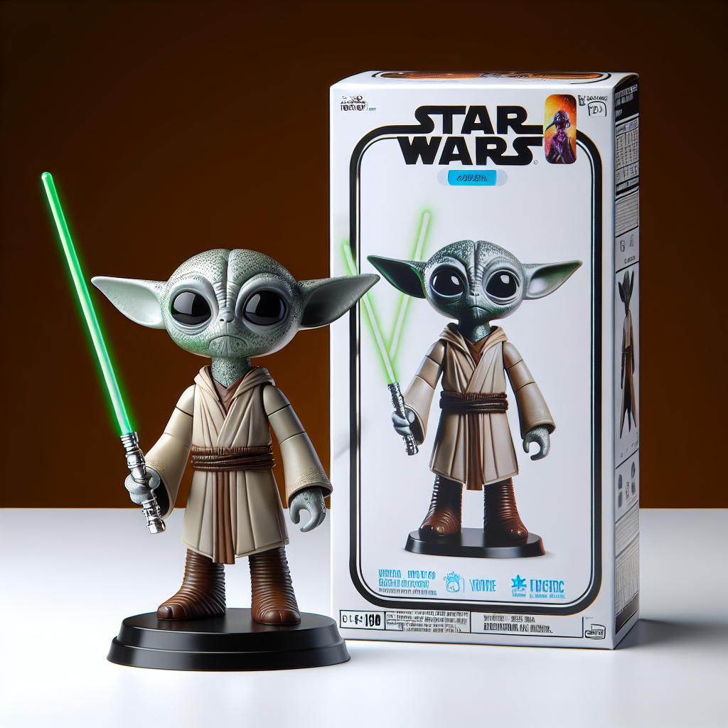 Yoda with Lightsaber Vinyl Figurine