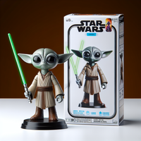 Yoda with Lightsaber Vinyl Figurine