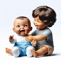 Laughing Newborn Baby Doll