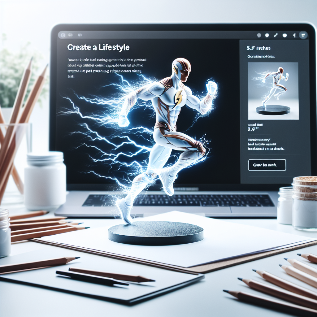 The Flash with Lightning Vinyl Figurine